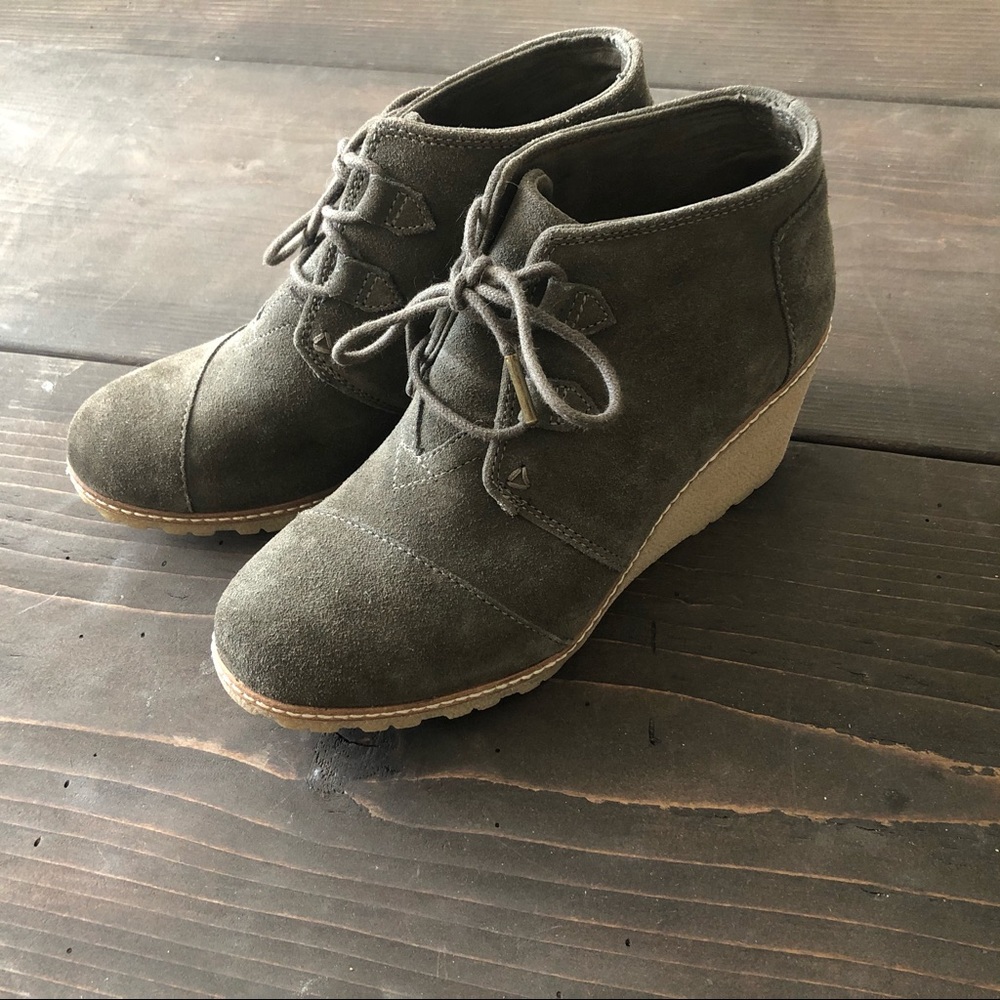 Toms Wedge Booties - Picture 2 of 7